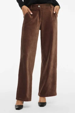 Vila Pantalón largo de pana Marr&oacute;n Best