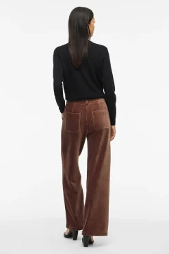 Vila Pantalón largo de pana Marr&oacute;n Best