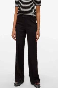 Vero Moda Pantalón largo de vestir Negro Outlet