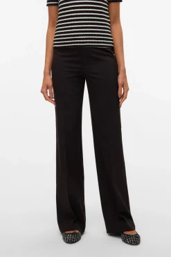 Vero Moda Pantalón largo de vestir Negro Outlet