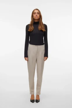 Vero Moda Pantalón largo de vestir Gris Outlet