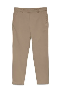 Vero Moda Pantalón largo de vestir Marr&oacute;n Online