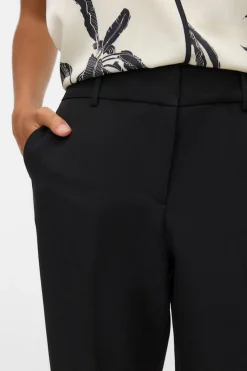 Vero Moda Pantalón largo de vestir Negro Clearance