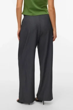 Vero Moda Pantalón largo de vestir Gris oscuro