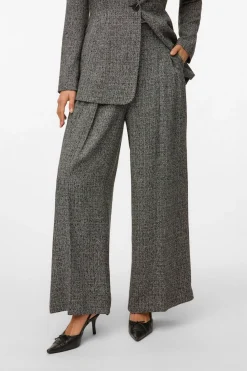 Vero Moda Pantalón largo efecto jaspeado Gris Best