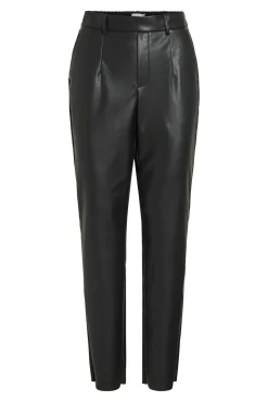 Vila Pantalón largo polipiel Negro New