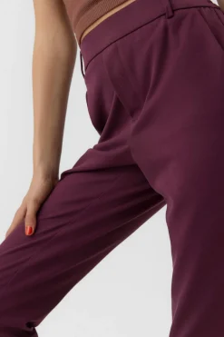 Vero Moda Pantalón largo recto Morado Clearance