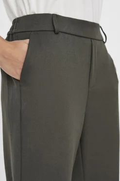 Vero Moda Pantalón largo recto Gris oscuro