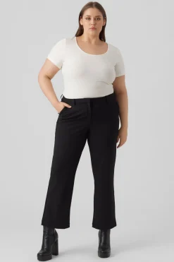 Vero Moda Curve Pantalón largo recto Curve Negro
