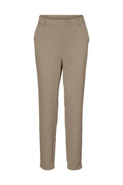 Vero Moda Pantalón largo recto de mujer Marr&oacute;n Best