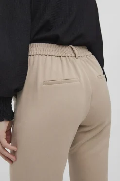 Vero Moda Pantalón largo recto de mujer Marr&oacute;n New