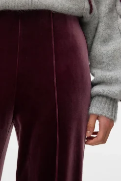 Vero Moda Pantalón largo terciopelo Morado Online