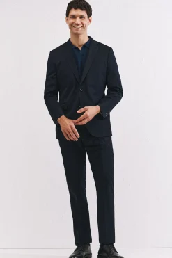 Cortefiel Pantalón liso coolmax Azul marino Best