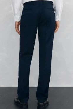 Pedro del Hierro Pantalón liso tailored bi-stretch Azul New