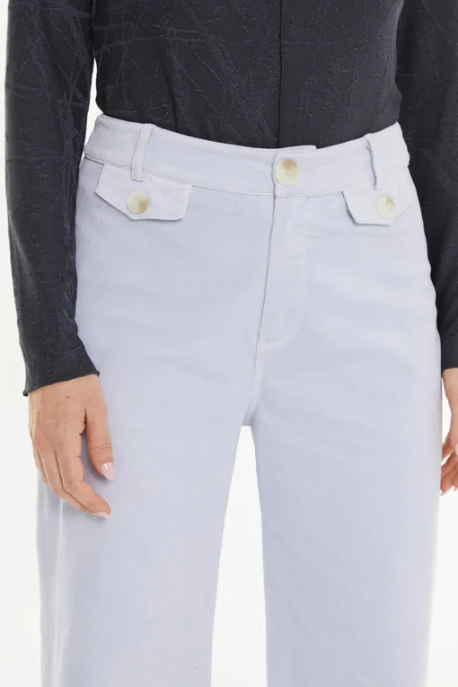 System Action Pantalón micropana marfil Discount - Tesoro de la Moda