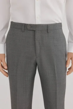 Pedro del Hierro Pantalón ojo de perdiz bi-stretch slim fit Gris Outlet