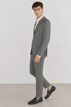 Pedro del Hierro Pantalón ojo de perdiz bi-stretch slim fit Gris Outlet