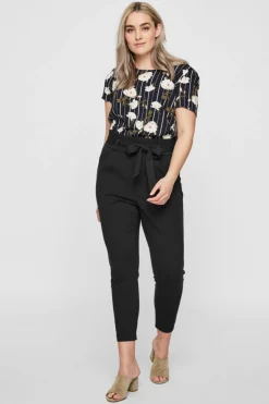 Vero Moda Curve Pantalón paperbag Negro New
