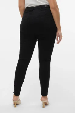 Vero Moda Curve Pantalón pitillo talla grande Negro Clearance