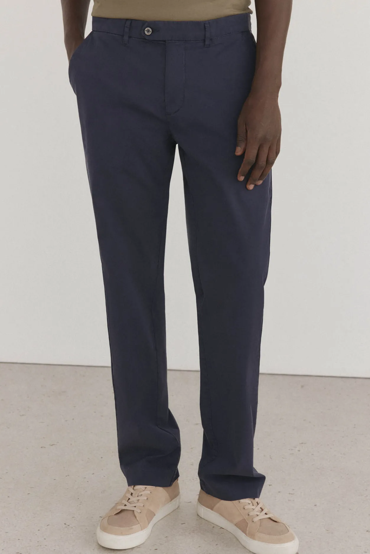 Pedro del Hierro Pantalón premium chino ligero regular fit Azul Online