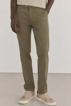 Pedro del Hierro Pantalón premium chino ligero slim fit Verde Sale