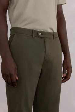 Pedro del Hierro Pantalón premium chino regular fit Verde New