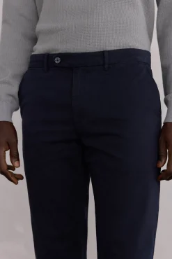Pedro del Hierro Pantalón premium chino slim fit Azul