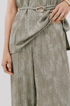 Cortefiel Pantalón punto jacquard Kaki Hot