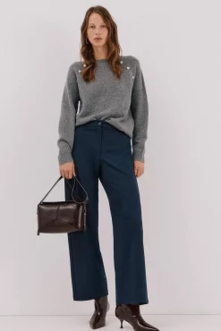 Cortefiel Pantalón punto roma espiga Estampado azul Hot