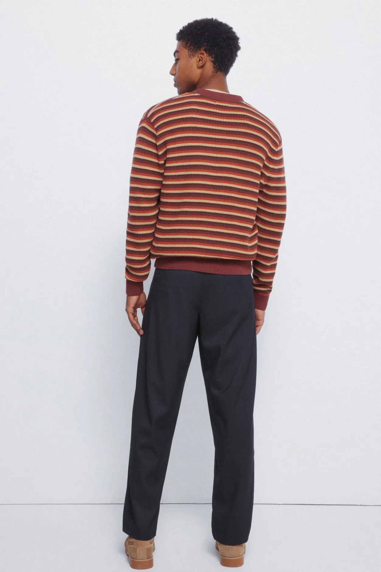 Springfield Pantalón recto pliegues wide straight fit gris Best