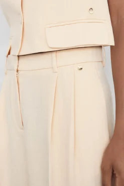 Pedro del Hierro Pantalón recto traje Amarillo