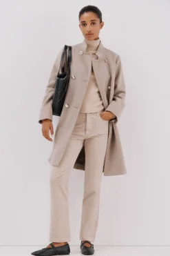 Cortefiel Pantalón sensational velvet Beige