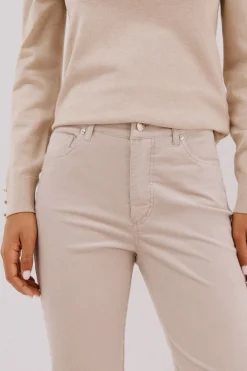 Cortefiel Pantalón sensational velvet Beige