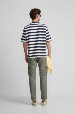 Silbon Pantalón sport cargo casual Verde New