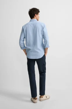 Silbon Pantalón sport cargo casual Azul marino New