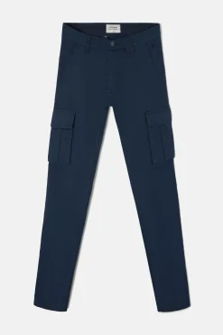 Silbon Pantalón sport cargo casual Azul marino New