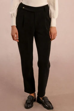 Molly Bracken Pantalón tobillero en tejido de micropana Negro Online