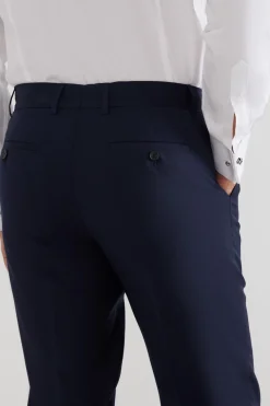 Silbon Pantalón traje natural stretch Azul Best