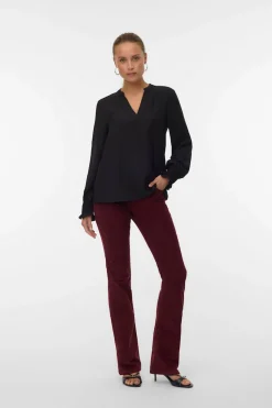 Vero Moda Pantalón vaquero acampanado Rojo