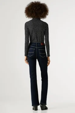 Pepe Jeans Pantalón vaquero acampanado tiro alto azul Outlet