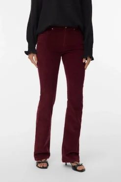 Vero Moda Pantalón vaquero acampanado Rojo Outlet