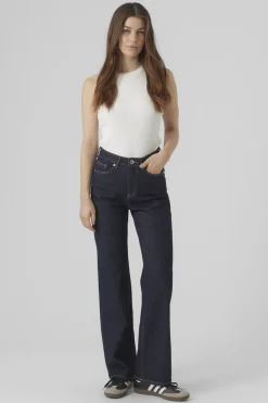 Vero Moda Pantalón vaquero ancho Azul marino Outlet