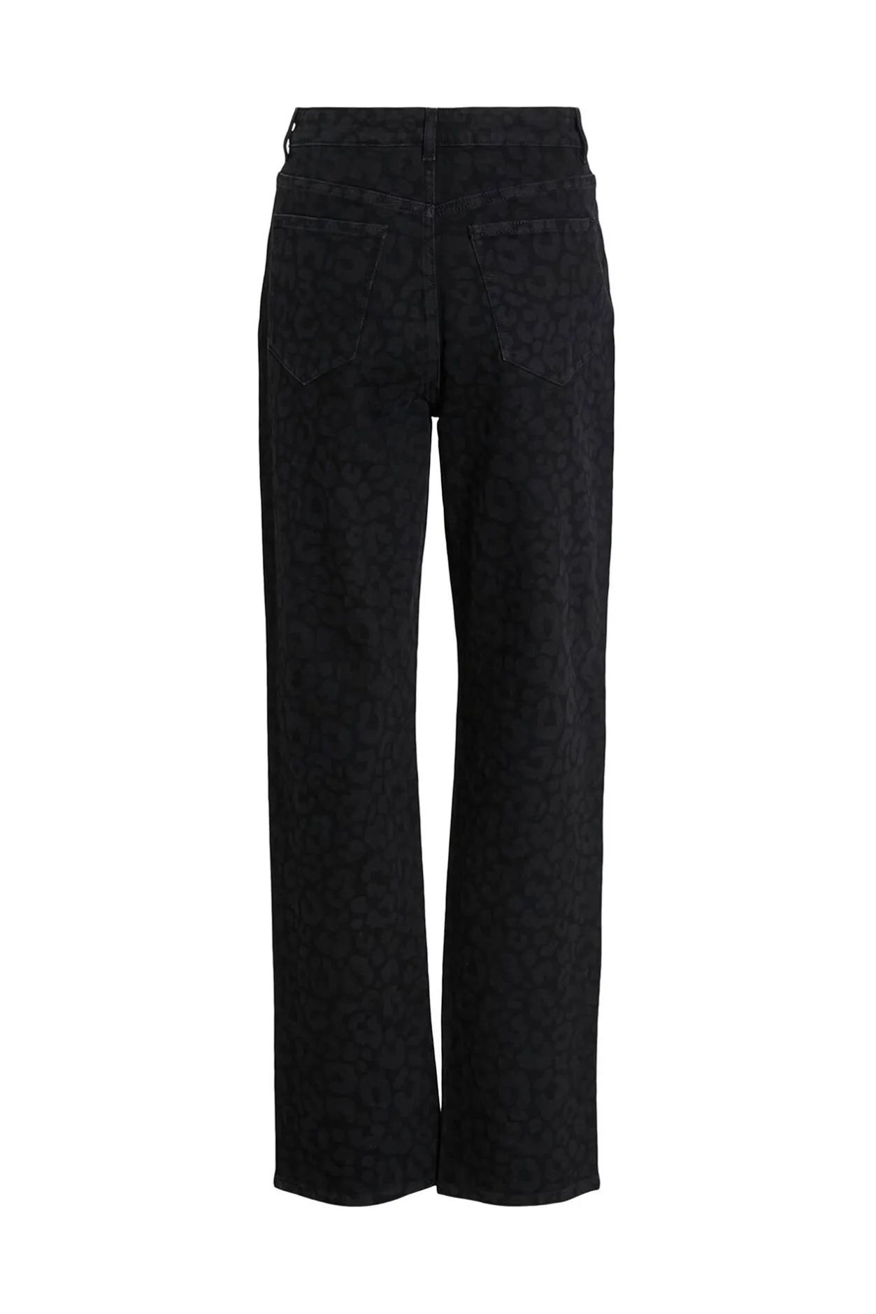Vila Pantalón vaquero animal print Negro New