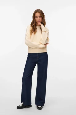 Vero Moda Pantalón vaquero detalle cadena Azul marino Discount