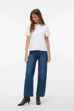 Vero Moda Pantalón vaquero pata ancha Azul marino Clearance