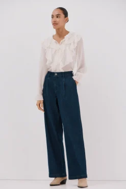 Cortefiel Pantalón vaquero pinzas Azul