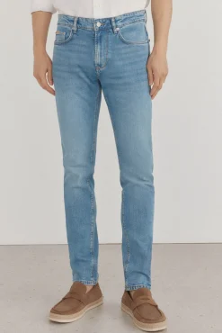 Pedro del Hierro Pantalón vaquero premium flex slim fit Azul Hot