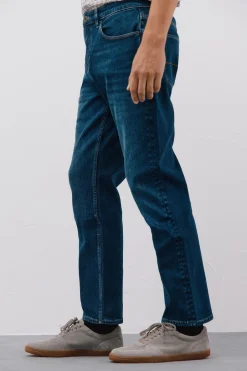 Cortefiel Pantalón vaquero regular fit Azul Sale