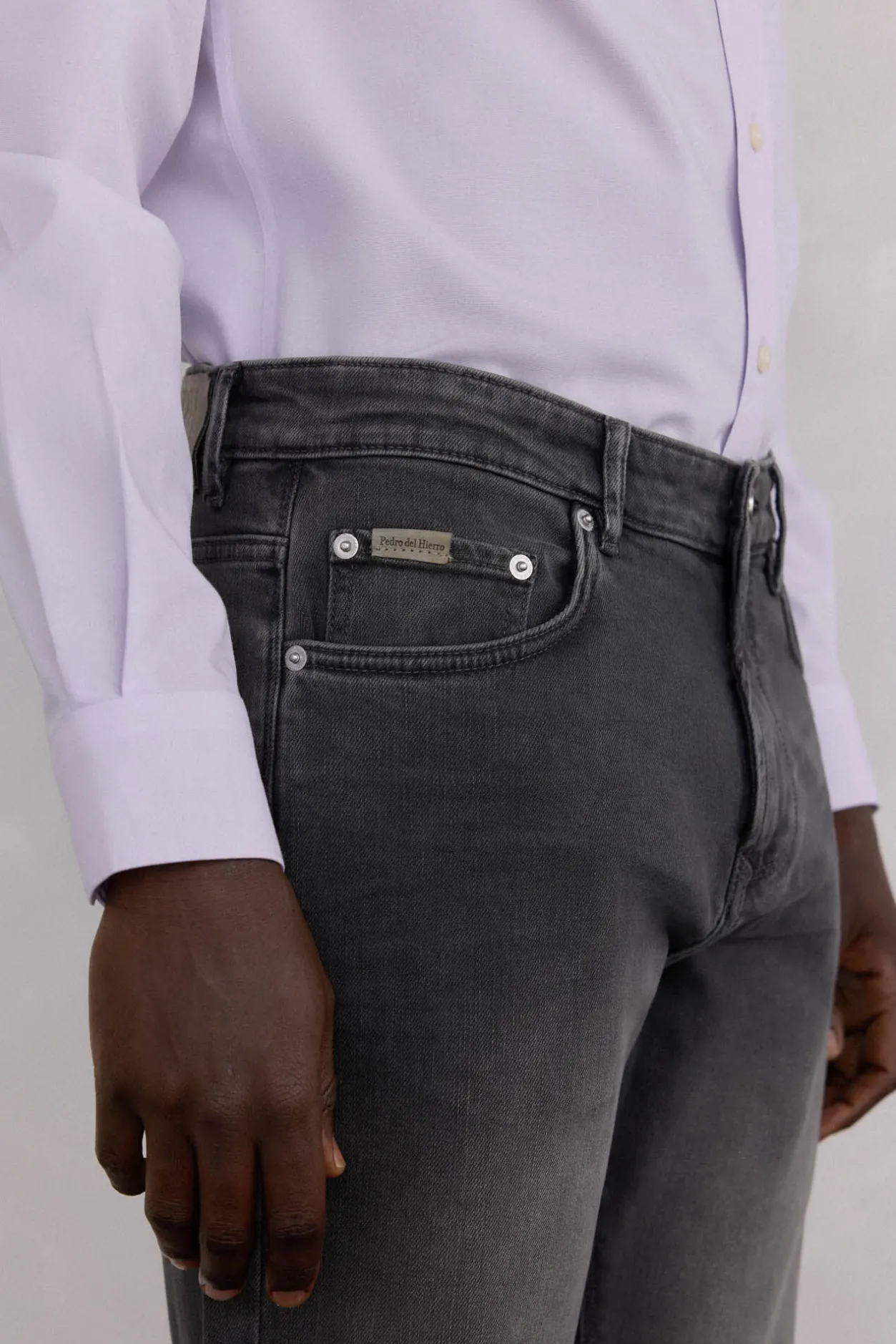 Pedro del Hierro Pantalón vaquero regular fit Gris Sale