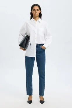 Selected Pantalón vaquero Slim Fit. Azul Clearance